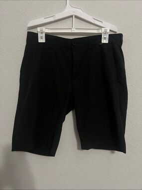 Travis Mathew Black Flat Front Shorts